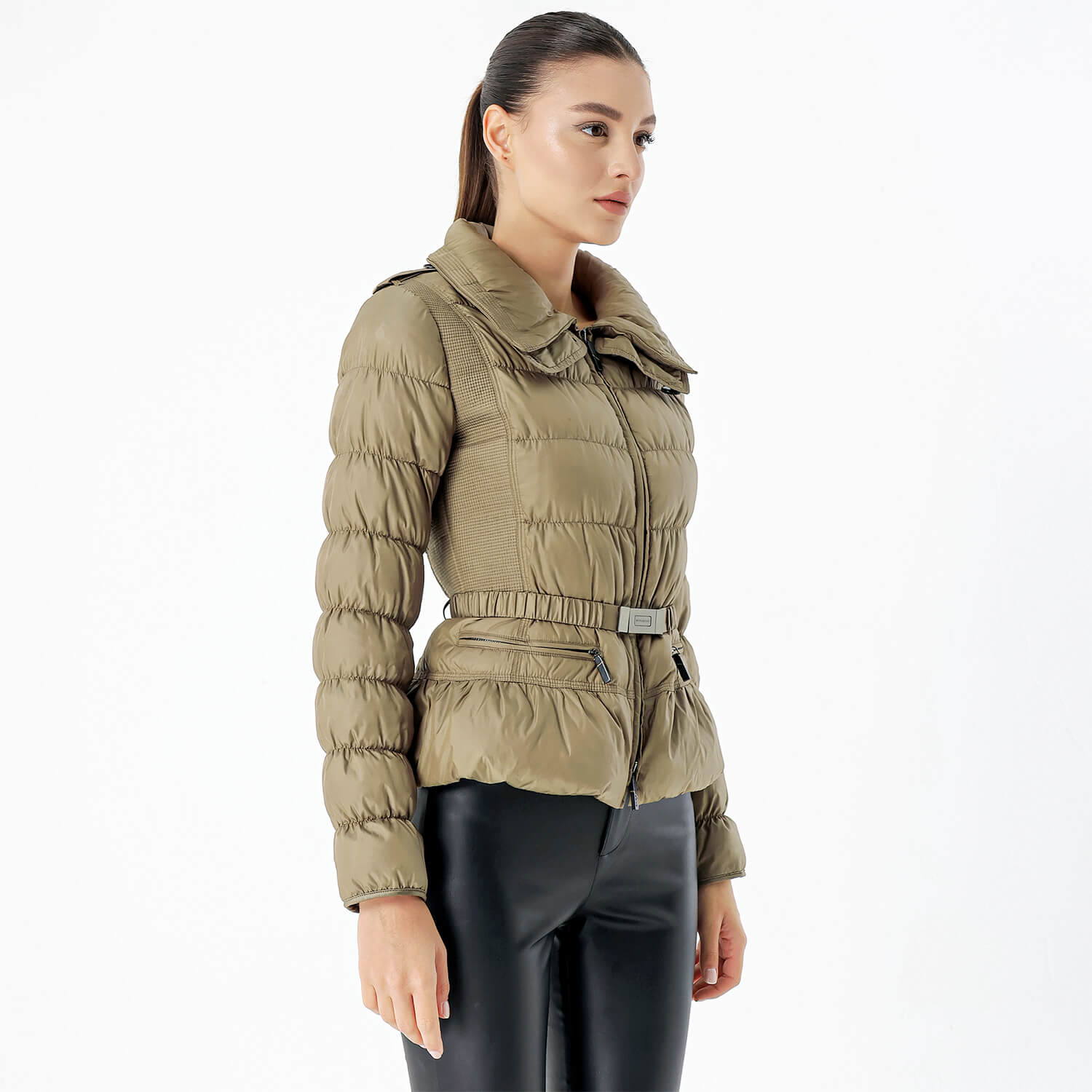 Burberry - Brown Puffer Classic Coat